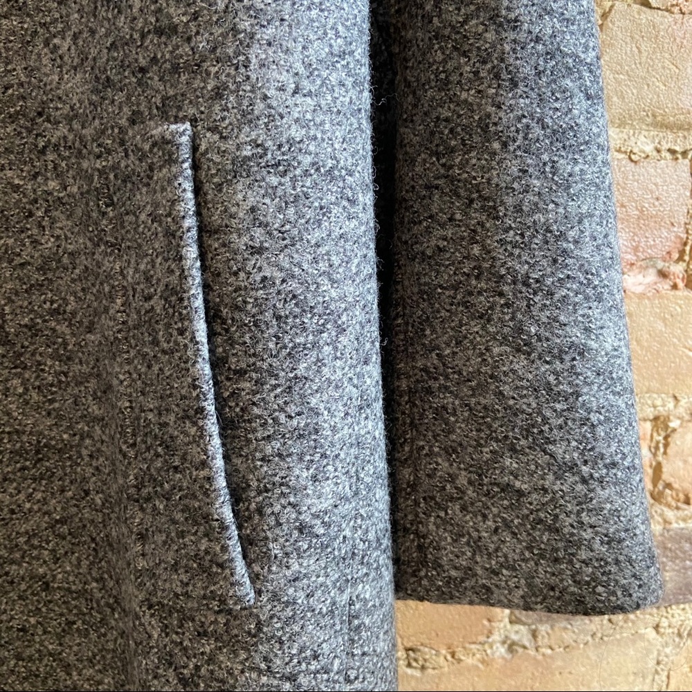 Theory Funnel Neck Wool Coat - Picture 8 of 11